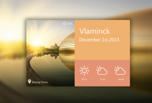 Metro风格天气小组件_Cooders'S Blog